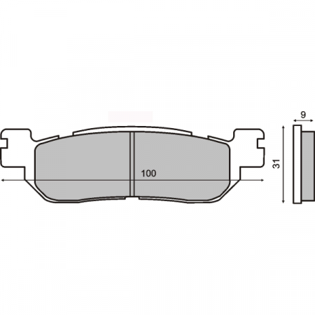 Placute frana - Placute frana sinter Yamaha XT 225 fata