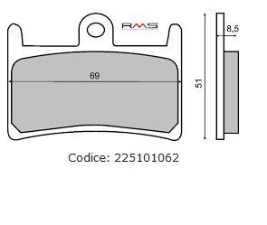 Frana - Placute frana (Sinter) Yamaha YZF R7 '99-'01 /FZS 1000 '01-'05 /YZF 1000 '96-'01