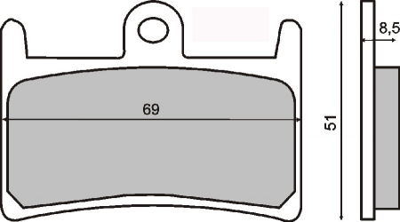 Frana - Placute frana (Sinter) Yamaha YZF R7 '99-'01 /FZS 1000 '01-'05 /YZF 1000 '96-'01