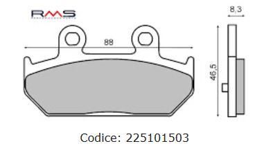 Placute frana - Placute frana spate (Sinter) Suzuki AN 400 Burgman '07-'12