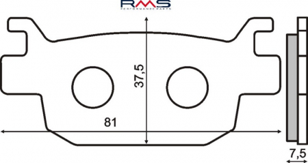 Frana - Placute frana Suzuki Burgman 125-200 '07> /Honda Jazz 250 '05>/SH 300 '02>