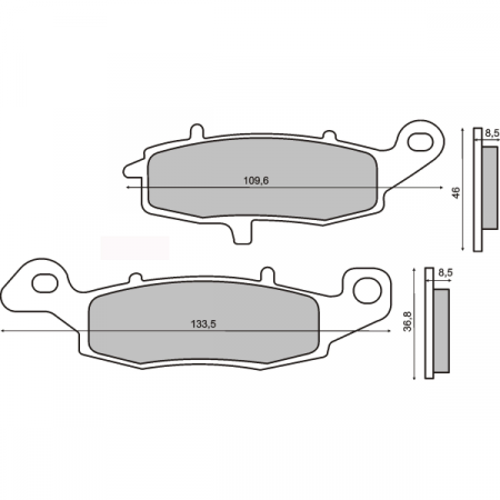 Frana - Placute frana Suzuki GS 500 '96-'05 /GSF 600 Bandit '00-'04