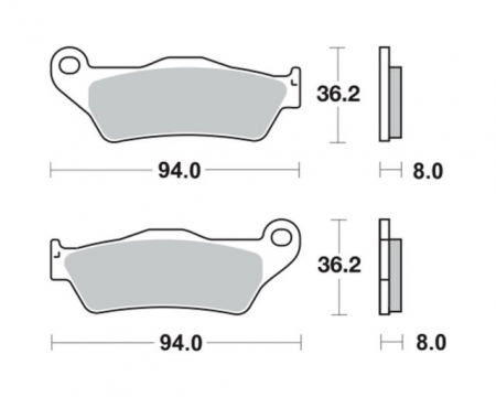 Frana - Placute frana TRW MCB648RSI