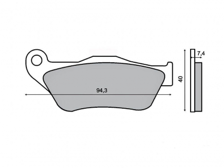 Frana - Placute frana Yamaha RX Xmax 125-250 '05-'07