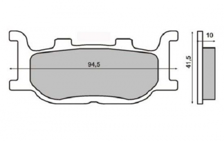 Frana - Placute frana Yamaha SR /TDR /XV /T-Max / FZ6/ XJ/ 125-1700 Skyliner 250