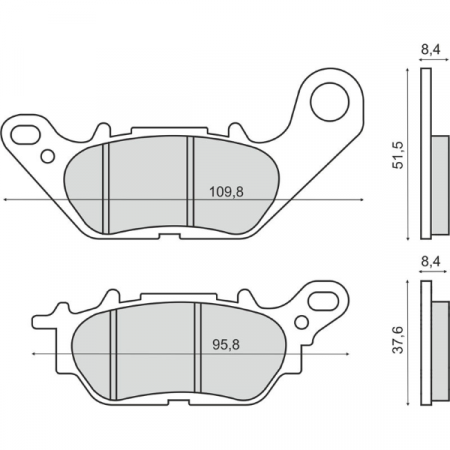 Frana - Placute frana Yamaha T 135 Crypton