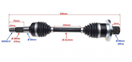 Planetara completa, spate,stanga CF moto 500, 800 [1]