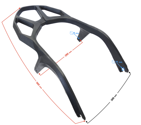 Portbagaj spate volcano 50, culoare negru [1]