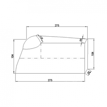 Prelata / husa moto impermeabila premium JMP, cu strat PVC, negru, 275x108, 500cc - 1000cc [2]
