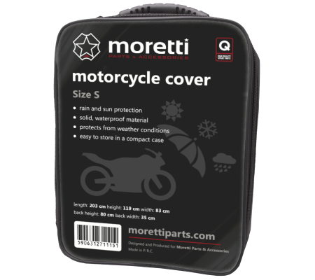 Transport & Depozitare - Prelata moto exterior, material impermeabil, 203cm x 83cm x 119cm, marime S