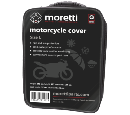 Transport & Depozitare - Prelata moto exterior, material impermeabil, 246cm x 104cm x 127cm, marime L