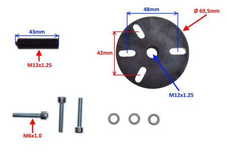 Presa extractor volanta motociclete, universale [1]