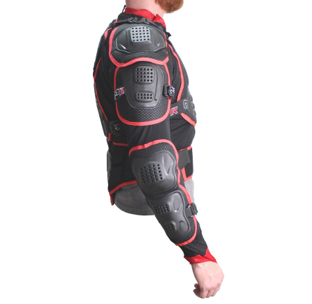 Protectie cross enduro, Buzer VIG-20500, marime M, culoare negru/rosu [2]