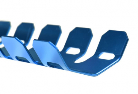 Protectie toba universala motocros/enduro + coliere, culoare albastru [2]