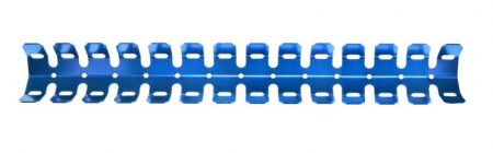 Protectie toba universala motocros/enduro + coliere, culoare albastru [1]