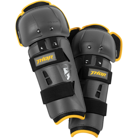 Protectii Picioare - Protectii genunchi Thor Sector GP gri/galben (marime universala)