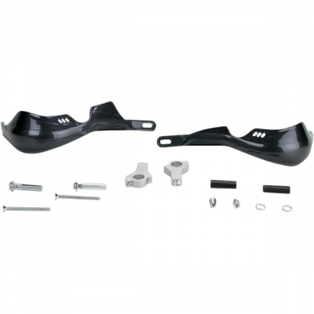 Protectii maini / Kit-uri - Protectii maini cu inserctie de aluminiu Emgo culoare carbon