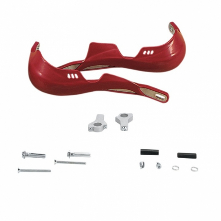 Protectii maini / Kit-uri - Protectii maini cu inserctie de aluminiu Emgo culoare rosu