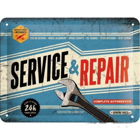 Reclama metalica 15X20 SERVICE & REPAIR