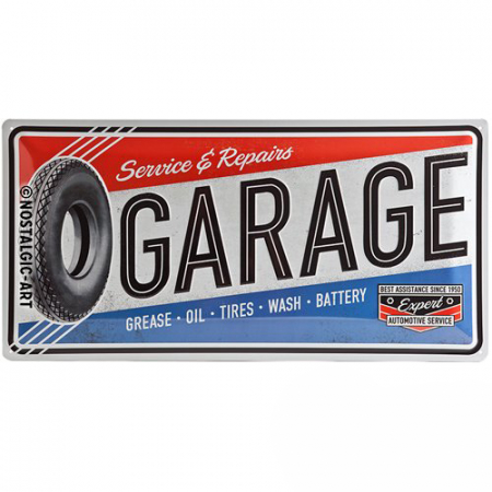 Cadou personalizat - Reclama metalica 25x50 GARAGE 27004