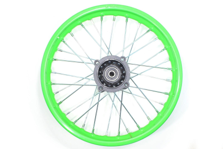 Roata spate cross 1.85-14'', 125cc, cerc verde [2]