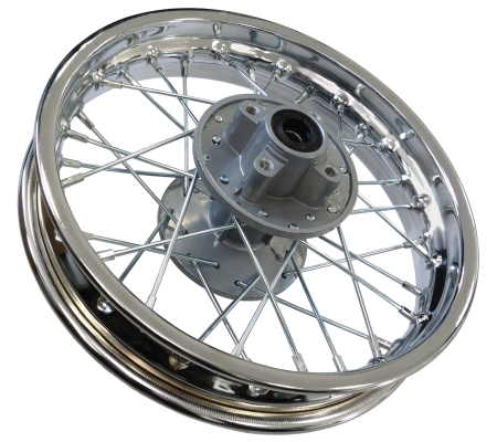 Roti complete - Roata spate 12"x 1.85, minicross, 67mm diametru gauri prindere disc