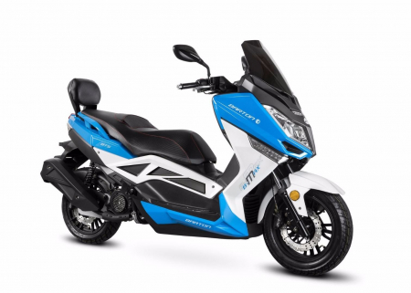 Motociclete & ATV - Scuter Barton B-Max 125cc 4T E5 , culoare alb/albastru