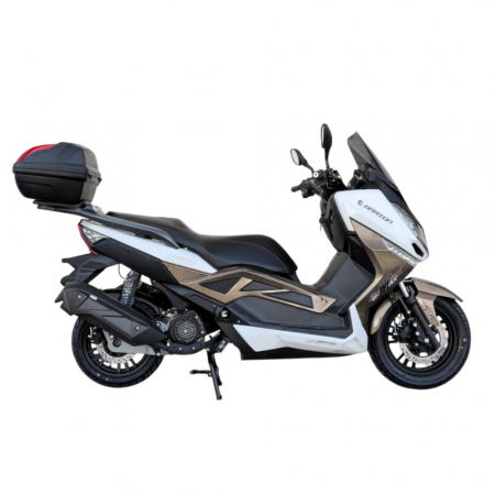 Scuter Barton B-Max 125cc 4T E5 , culoare alb/maro [2]