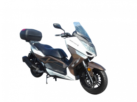 Scuter Barton B-Max 125cc 4T E5 , culoare alb/maro [1]