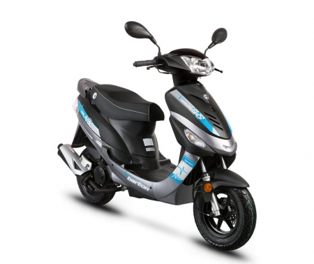Motociclete & ATV - Scuter Barton Galactic 50cc, culoare negru/albastru