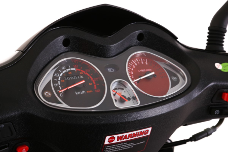 Scuter Blinc Omega 50cc, culoare negru/rosu [11]