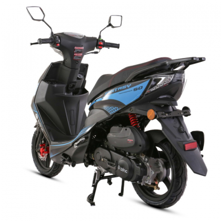 Scuter Blinc Fantasy 50cc, culoare negru/albastru [2]