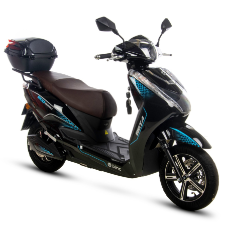 Motociclete & ATV - Scuter elelctric Blinc Beta B1, 2000W, 72V, culoare negru/albastru