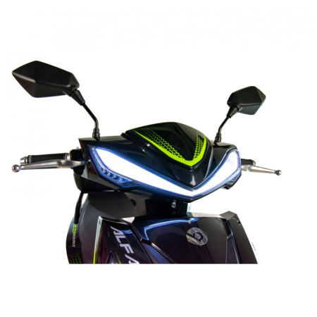 Scuter electric Blinc Alfa 2000w, 72V, culoare gri/albastru [7]