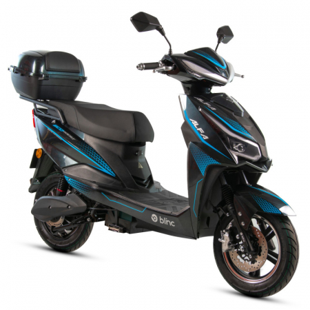Scuter electric Blinc Alfa 2000w, 72V, culoare gri/albastru [5]