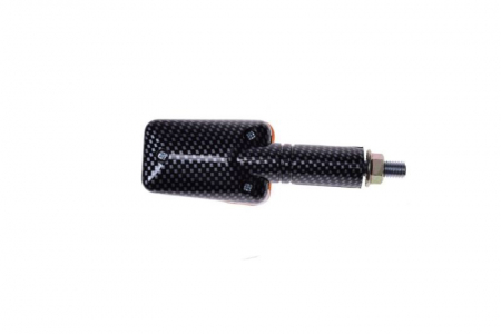Semnalizare (1 buc) cu bec BA9S, 12v, 23w, culoare carbon/portocaliu, brat lung [2]