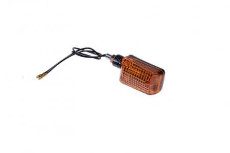 Set semnalizari - Semnalizare (1 buc) cu bec BA9S, 12v, 23w, culoare carbon/portocaliu, brat scurt