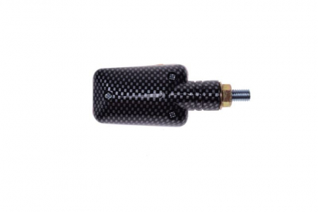 Semnalizare (1 buc) cu bec BA9S, 12v, 23w, culoare carbon/portocaliu, brat scurt [2]