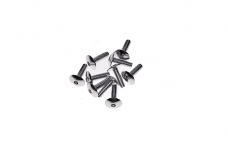 Suport/Suruburi/Piulite/Cleme - Set 10 suruburi aluminiu 6x20, culoare argintiu