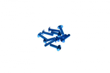 Suspensie Cadru - Set 10 suruburi carene, 5x20mm, culoare albastru