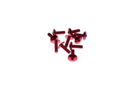 Suspensie Cadru - Set 10 suruburi carene, 6x20mm, culoare rosu
