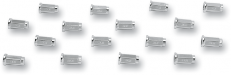 Suport/Suruburi/Piulite/Cleme - Set 16 suruburi roata, culoare cromat, 10mm plat, ITP