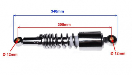 Set 2 amortizoare Suzuki GN125 [2]