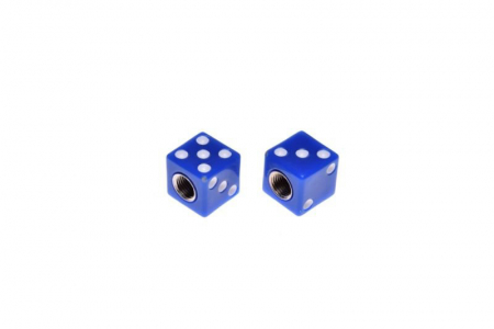 Set 2 capacele ventil auto/moto, model zar, culoare albastru [1]