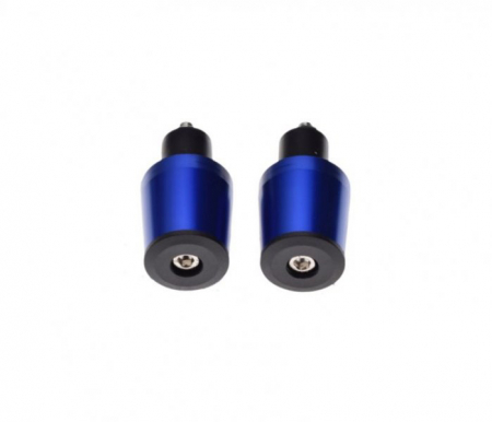 Set 2 capeti ghidon conici, pentru motociclete, culoare albastru, diametru guma 17.7mm [2]