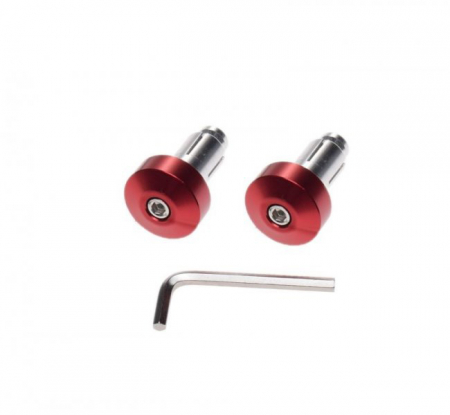 Suspensie Cadru - Set 2 capeti ghidon, culoare rosu, interior ghidon 13mm