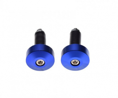 Set 2 capeti ghidon drepti, pentru motociclete, culoare albastru, diametru cauciuc 13mm [1]