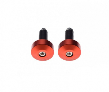 Set 2 capeti ghidon drepti, pentru motociclete, culoare portocaliu, diametru cauciuc 13mm [2]