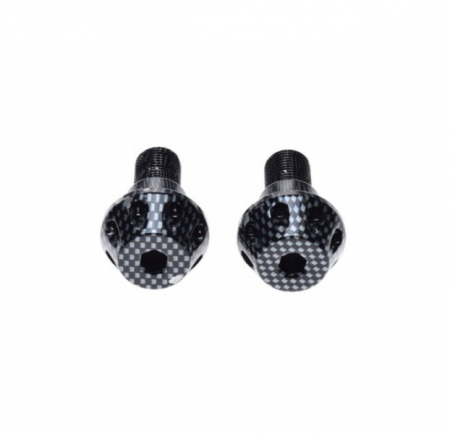 Set 2 capeti ghidon imitatie carbon, M16x1.5 [1]