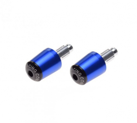 Suspensie Cadru - Set 2 capeti ghidon moto conici, culoare albastru, din aluminiu